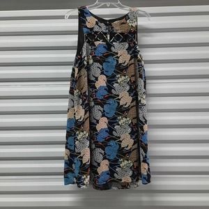 Entro Dress Womens Size Medium Floral Sleeveless Casual Mini Lined